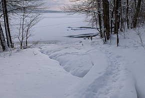 Zamarzła Hańcza, najgłębsze jezioro w Polsce-51043