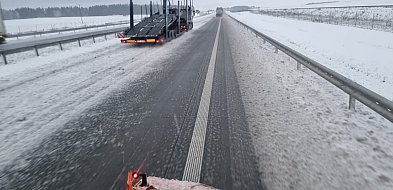 Uwaga kierowcy. Trudne warunki na drogach powiatu kolneńskiego-49665