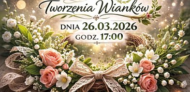 Warsztaty w Kolnie: Tworzenie wianków (plakat)
