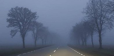 Gęsta mgła w powiecie kolneńskim