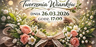 Warsztaty w Kolnie: Tworzenie wianków (plakat)