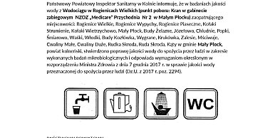 KOMUNIKAT PAŃSTWOWEGO POWIATOWEGO INSPEKTORA SANITARNEGO W KOLNIE
