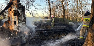 Pożar domu drewnianego w Zabielu