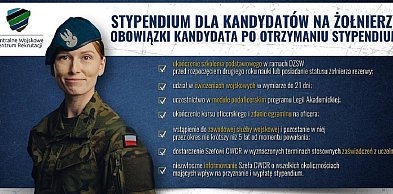 STYPENDIA DLA KANDYDATÓW NA ŻOŁNIERZY ZAWODOWYCH
