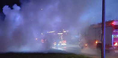 Pożar samochodu ciężarowego na S61
