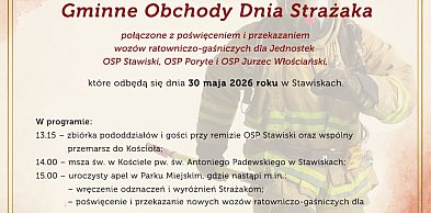 Gminne Obchody Dnia Strażaka w Stawiskach (plakat)