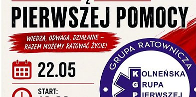 Wojewódzkie międzyszkolne zawody z pierwszej pomocy (plakat)