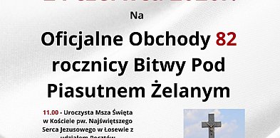 82. Rocznica Bitwy pod Piasutnem Żelaznym (plakat)