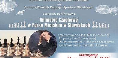 W Stawiskach odbędą się animacje szachowe (plakat)