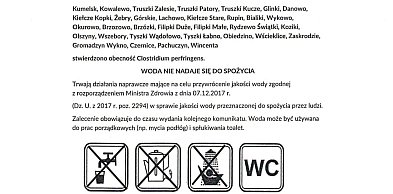 Zanieczyszczona woda w wodociągu na terenie gminy Kolno