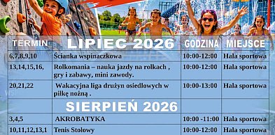 KOKiS i jego sportowa oferta na wakacje (plakat)