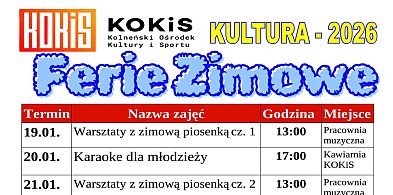 KOKiS: Ferie zimowe z kulturą-50956