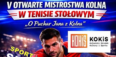 V Otwarte Mistrzostwa Kolna w Tenisie Stołowym (plakat)