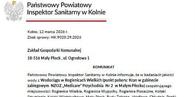 Gmina Mały Płock: pogorszenie jakości wody