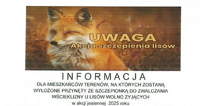 Podlaskie: Jesienna akcja zwalczania wścieklizny u lisów-48102