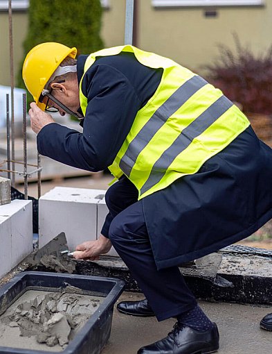 Kamień węgielny pod żłobek w Turośli wmurowany-48660