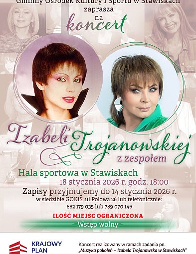 Zjawiskowa Izabela Trojanowska w Stawiskach (plakat)-50316