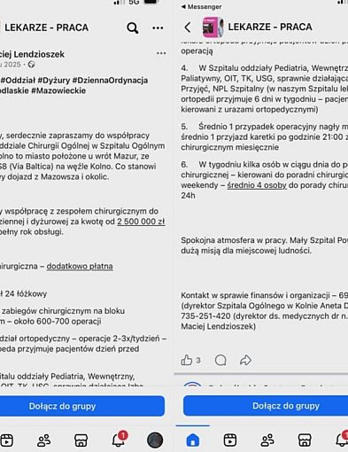 Zawieszenie oddziału chirurgicznego. Druga strona medalu