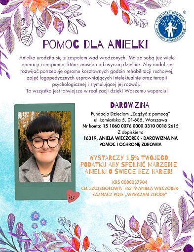 Podaruj 1,5 %  Anieli