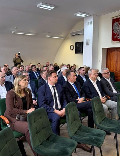 Starosta kolneński na spotkaniu w Piszu