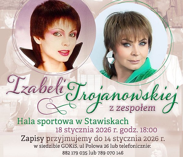 Zjawiskowa Izabela Trojanowska w Stawiskach (plakat)-50316