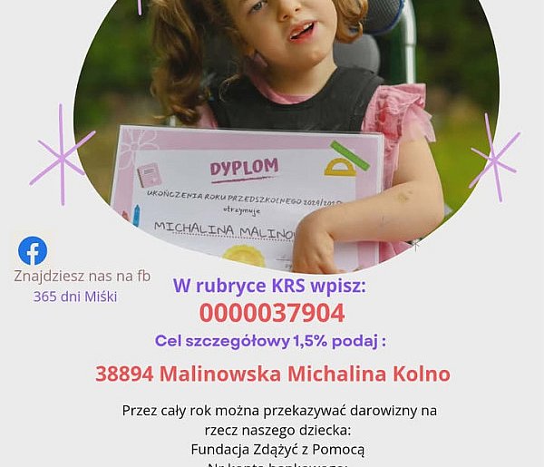 Pomóżmy wszyscy Michalinie z Kolna