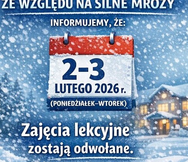 Niektóre szkoły w woj. podlaskim zawieszają zajęcia z powodu mrozu