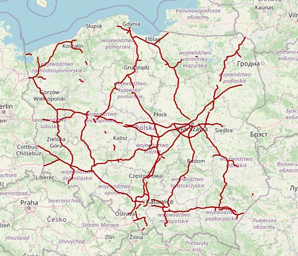 Sieć płatnych dróg powiększyła się o około 645 km