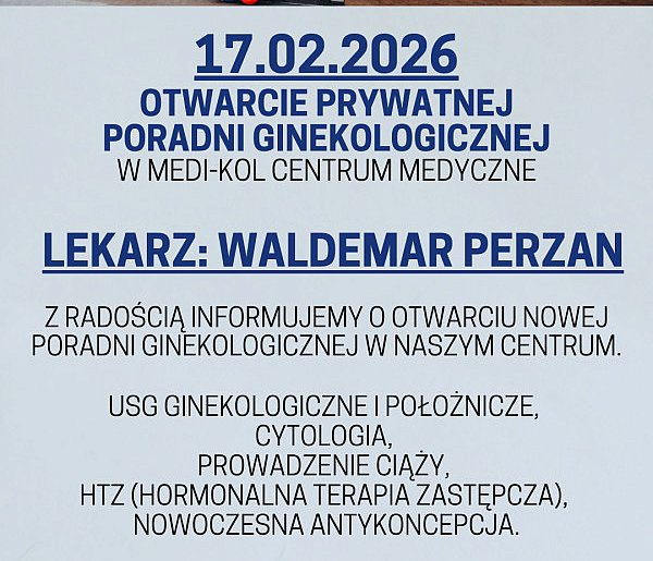 Otwarcie Prywatnej Poradni Ginekologicznej w Kolnie