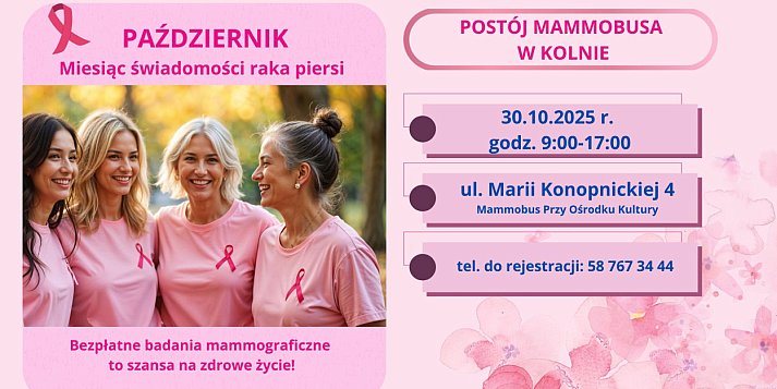 Zbadaj piersi profilaktycznie w Kolnie!