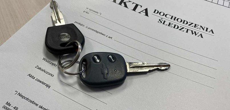 Pijany kierowca wpadł, bo policja otrzymała zgłoszenie