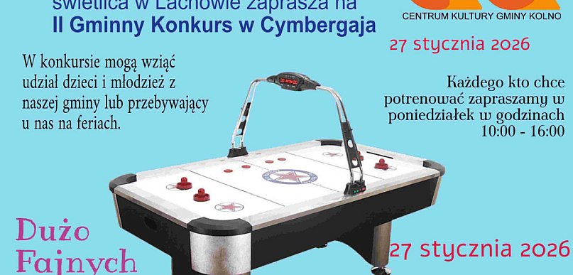 W gminie zagrają w cymbergaja