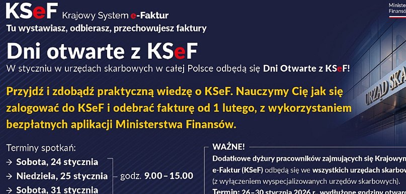 MF: w weekend w urzędach skarbowych odbywają się dni otwarte dot. KSeF