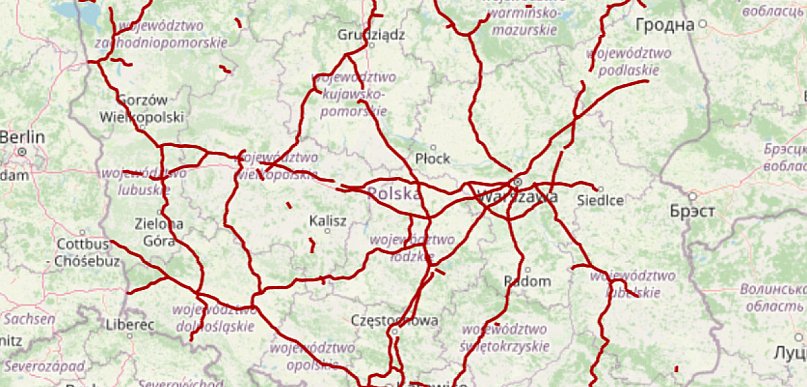 Sieć płatnych dróg powiększyła się o około 645 km