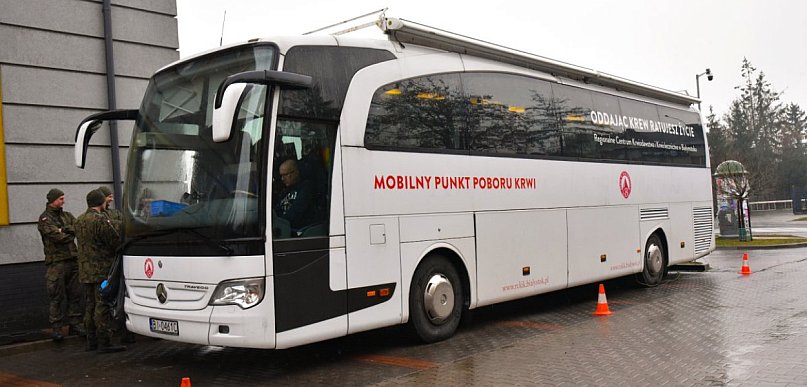 Ambulans do pobierania krwi zaparkuje w Kolnie