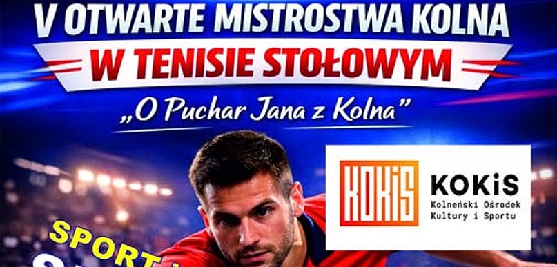 V Otwarte Mistrzostwa Kolna w Tenisie Stołowym (plakat)