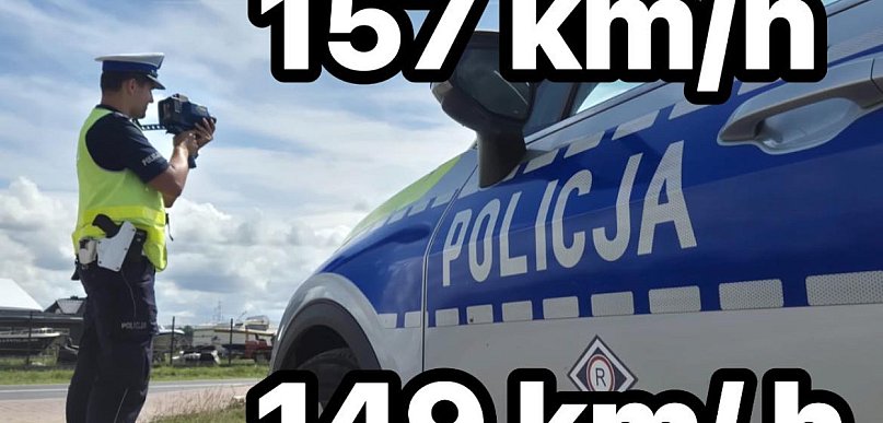 Noga z gazu na trasie Kolno - Pisz. Wpadł kolejny kierowca