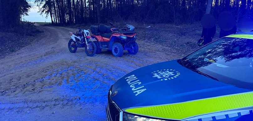 14-latkowie jeździli quadem i motocyklem. Sprawą zajmie się sąd