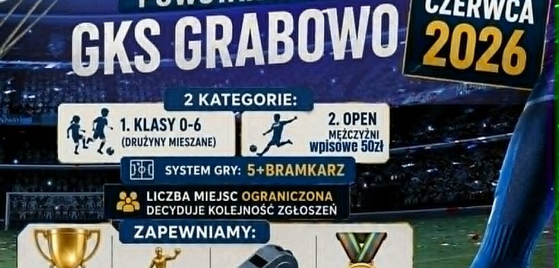 Zapraszamy do zapisów na Turniej Piłki Nożnej (plakat)
