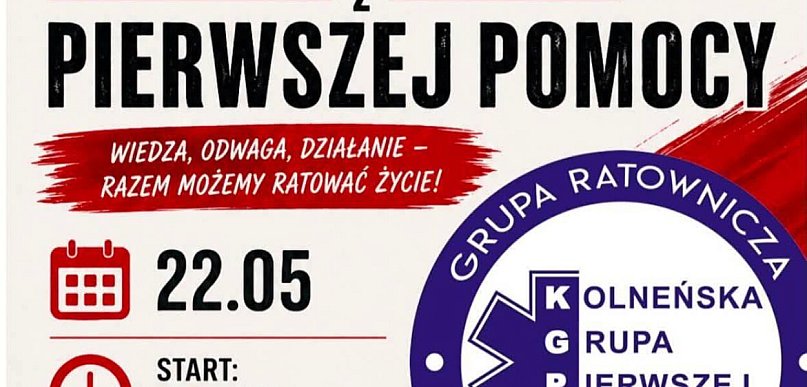 Wojewódzkie międzyszkolne zawody z pierwszej pomocy (plakat)