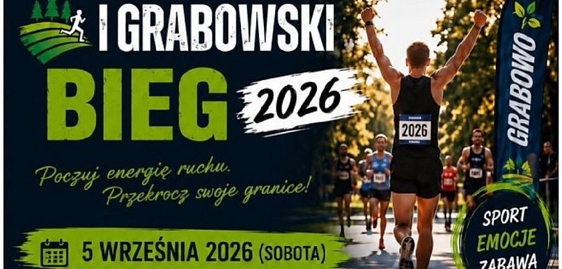 I Grabowski Bieg 2026: zapisy i regulamin (plakaty)