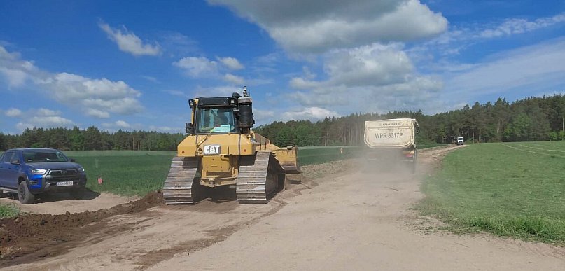 Trwa rozbudowa drogi gminnej Stare Guty-Kowalewo