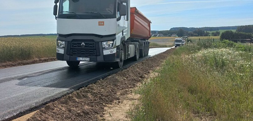 Ruszyły kolejne inwestycje drogowe w Gminie Kolno (fotorelacja)