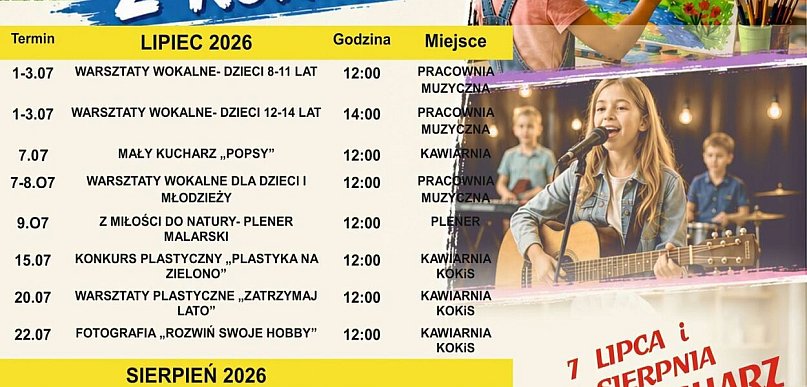 Co KOKiS przygotował na tegoroczne wakacje (plakat)