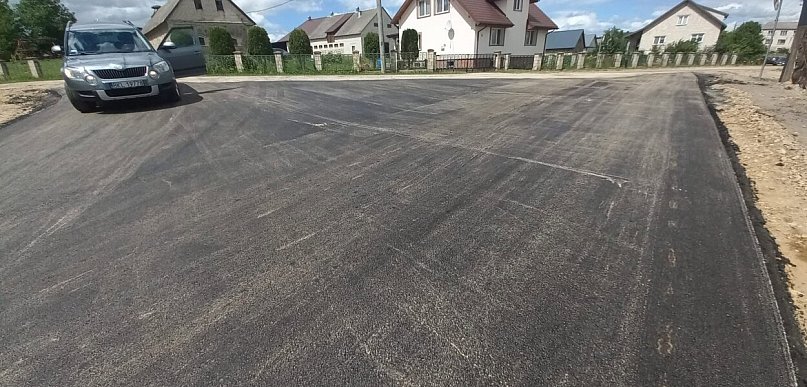 Tyszki-Wądołowo - droga z nową nawierzchnią