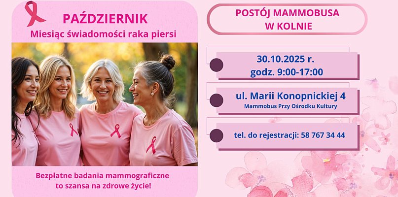 W październiku mammobus zaparkuje w Kolnie! - 48256