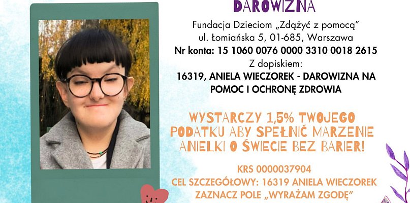 Podaruj 1,5 %  Anieli