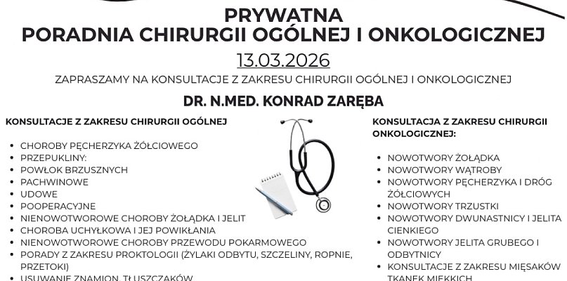 Nowa prywatna poradnia chirurgiczna w Kolnie