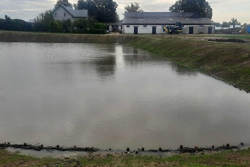 Zbiornik retencyjny w gminie Grabowo