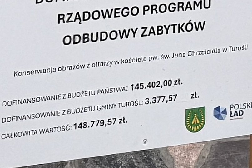 Konserwacja obrazów z ołtarza głównego